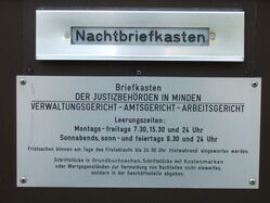 Nachtbriefkasten Nachtbriefkasten